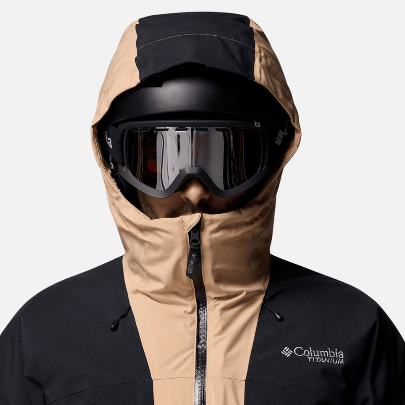 jaqueta columbia para esquiar masculina neve winter district II interchange bege