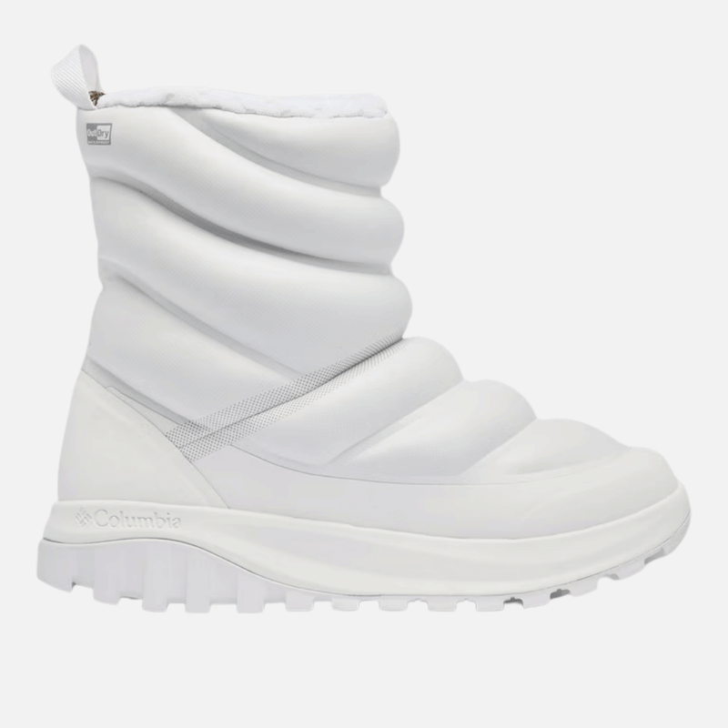 bota feminina neve impermeavel columbia snowtrot apex outdry branca