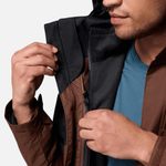 jaqueta para neve masculina bugaboo iii interchange fleece  marrom