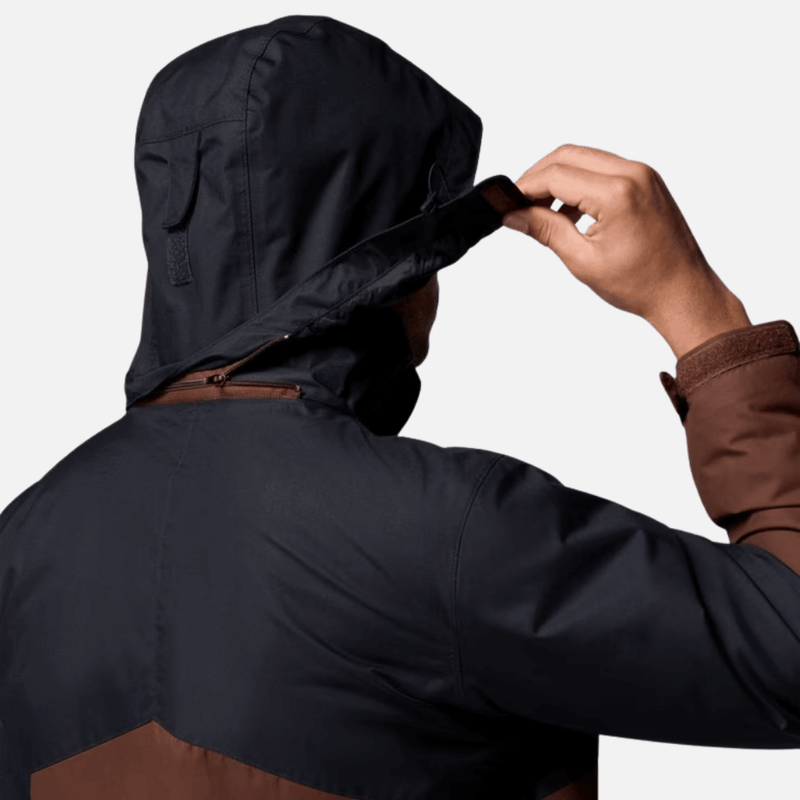 jaqueta para frio masculina columbia bugaboo iii interchange fleece  marrom