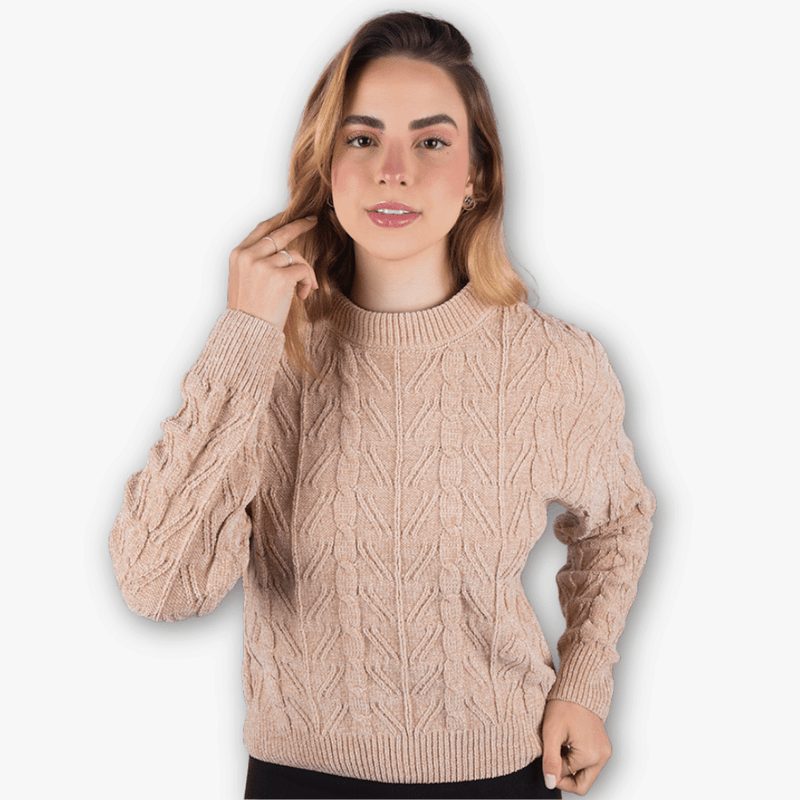 blusa-bege-frio-feminina-chenille