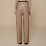 calca inverno reta couro alpelo bege