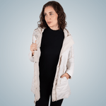 parka longa feminina reversivel ultralight bege